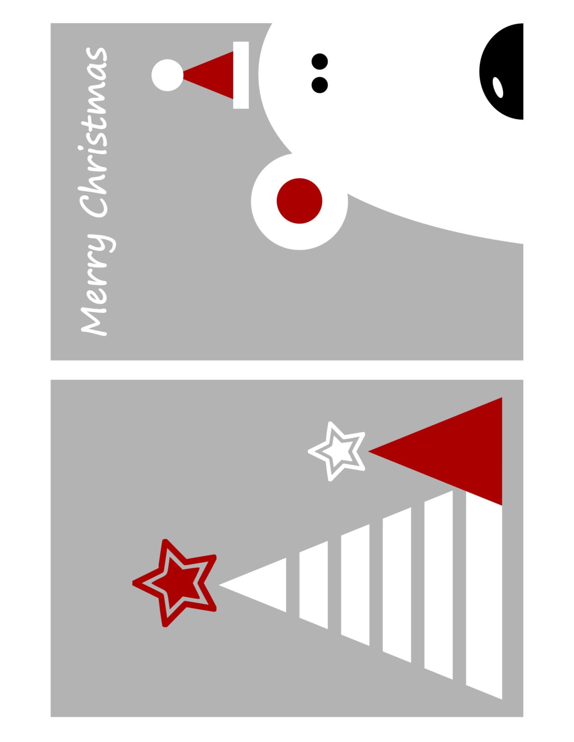 Instant Download Printable Christmas Cards Merry Christmas - Etsy