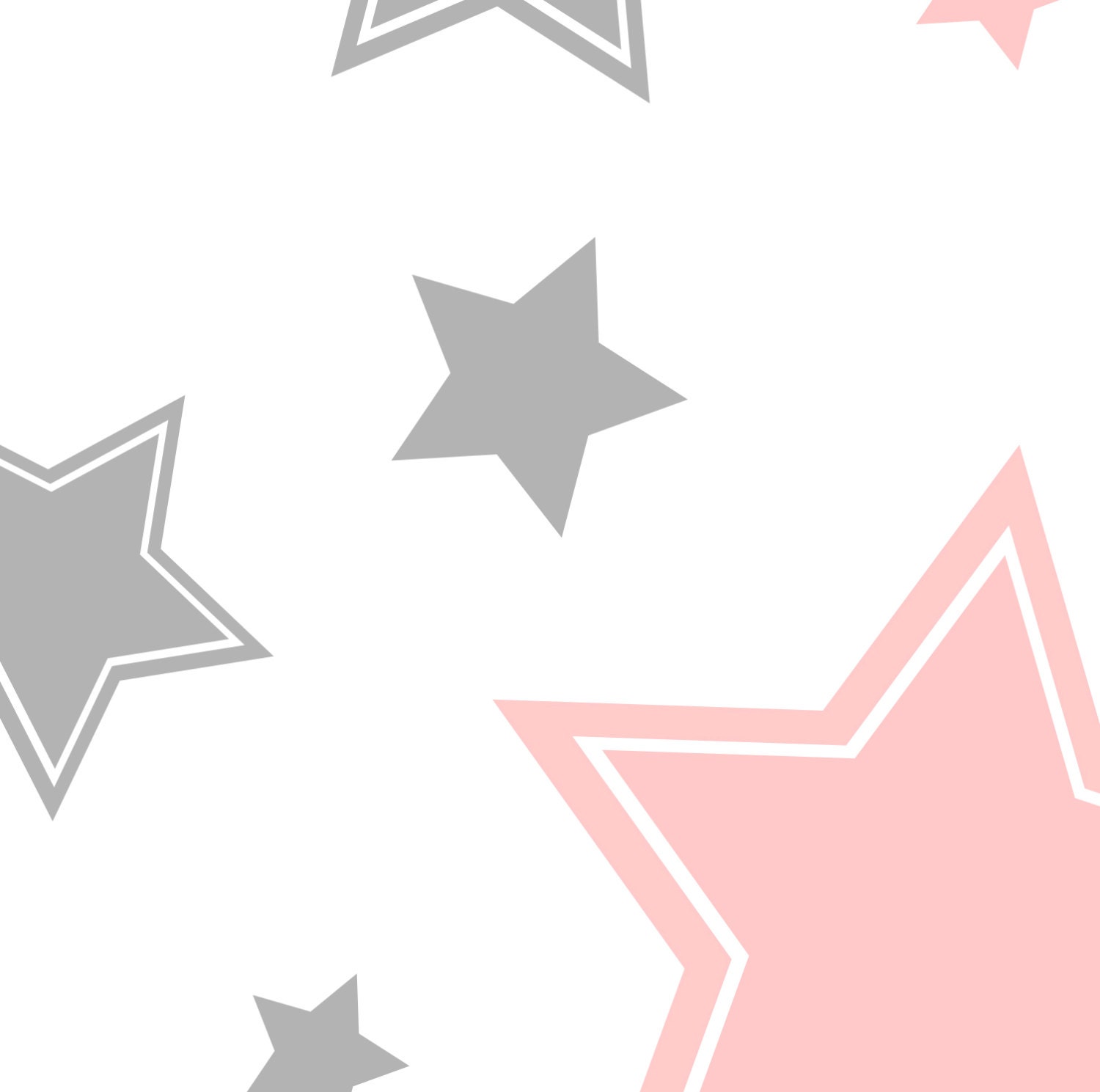 Moon and Stars Nursery Prints Printable Nursery Art Pink | Etsy
