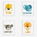 Jungle Animals Nursery Prints, Printable Kids Art, Kids Prints, Instant ...