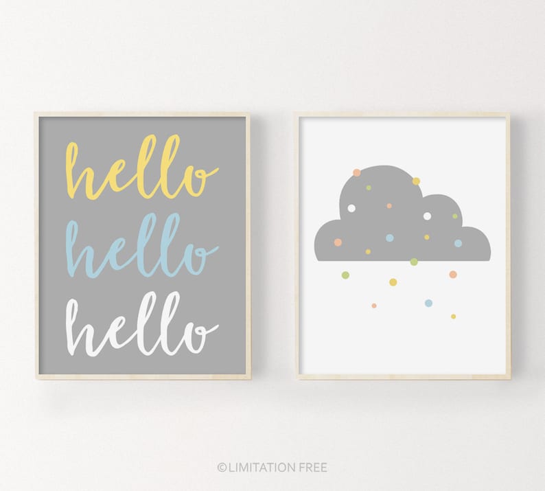 Printable Nursery Art Boy Nursery Decor Nursery Prints Kids - Etsy