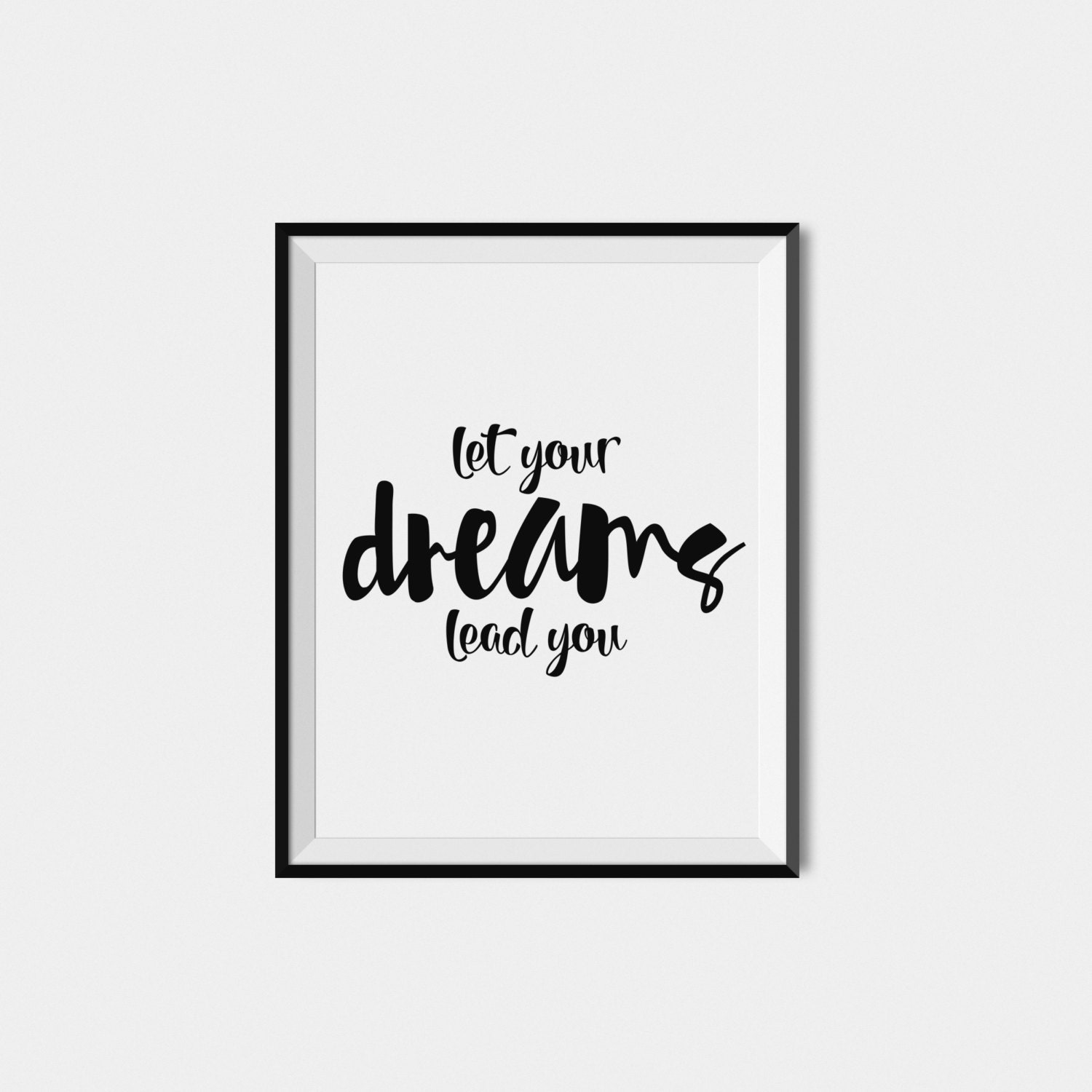 Inspirational Quote Print Wall Art Printable Quote Digital | Etsy