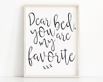 Instant Download Printable Art, Digital Download Bedroom Print, Typography Wall Art, You Are My Favorite Digital Print, Funny Bedroom Decor