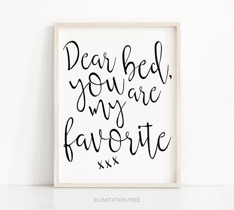 Instant Download Printable Art, Digital Download Bedroom Print, Typography Wall Art, You Are My Favorite Digital Print, Funny Bedroom Decor image 1