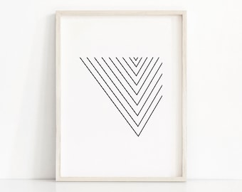 Minimalistische Wandkunst, schwarze Streifen druckbare Kunst, Download Druck, skandinavische Kunst, schwarz-weiß-Druck, moderne Kunstdruck, Minimal Art