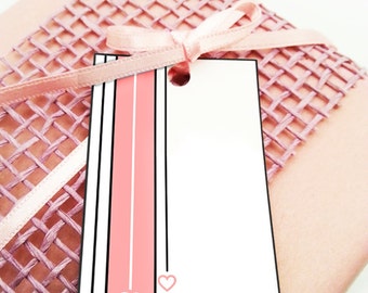 Etiquetas para presentes de amor para impressão, etiquetas para impressão, etiquetas para presentes de coração, etiquetas para favores, etiquetas editáveis