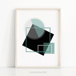 Abstract Printable Art Modern Wall Art Print Instant image 1