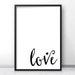 Love Wall Art Printable, Digital Download Art, Home Decor Wall Art ...