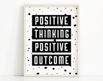 Inspirierendes Zitat druckbar, digitale Wandkunst, sofortiger Download druckbare Kunst, motivierendes Zitat Druck, schwarz und weiß Druck, Typografie