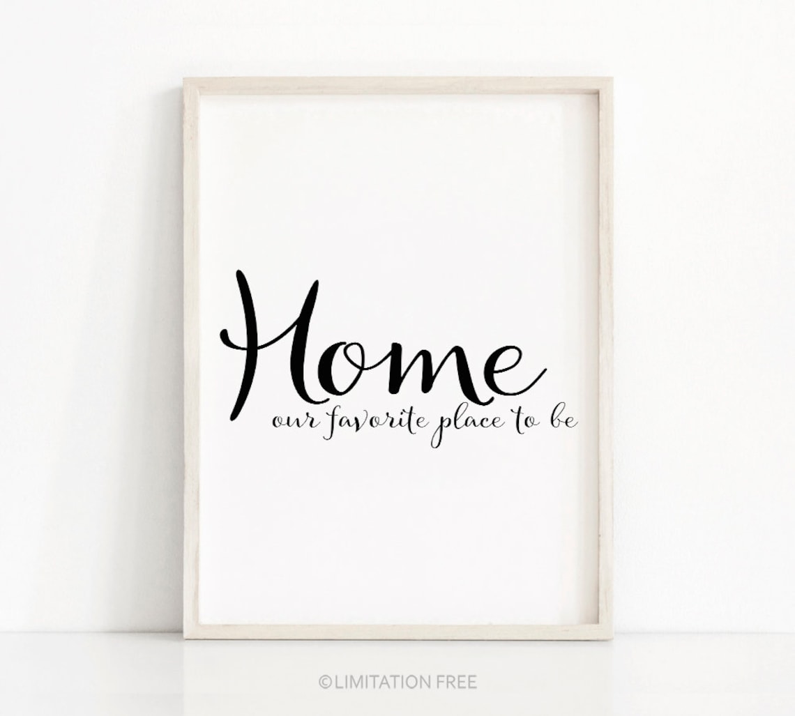 Printable Quote Wall Art Print Digital Download Print | Etsy