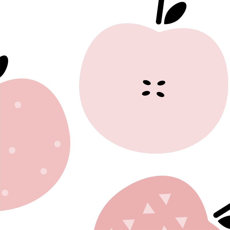 Apple Wall Art Print Digital Download Art Kitchen Wall Art Etsy