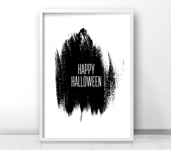 Printable Halloween Decor Happy Halloween Print Instant - Etsy