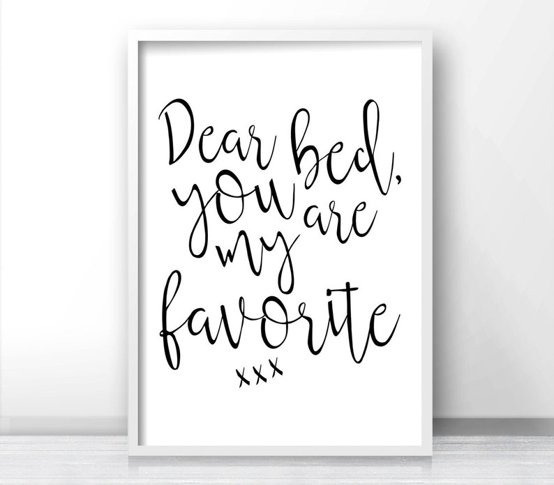 Instant Download Printable Art, Digital Download Bedroom Print, Typography Wall Art, You Are My Favorite Digital Print, Funny Bedroom Decor image 2