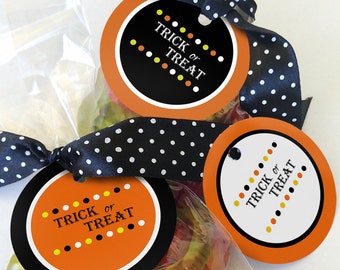 Printable Halloween Tags, Instant Download Halloween Printables, Halloween Favor Tags
