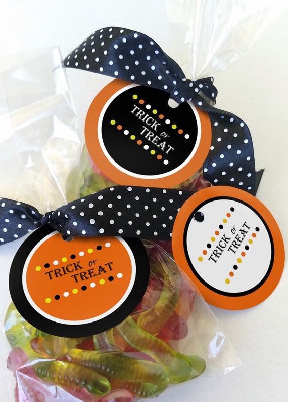 Printable Halloween Tags, Instant Download Halloween Printables, Halloween Favor Tags