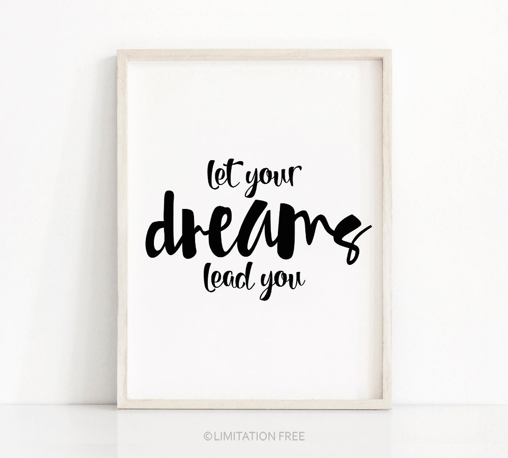 Inspirational Quote Print, Wall Art Printable Quote, Digital Download ...