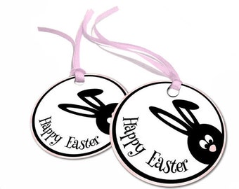 Easter bunny gift tags, Printable Easter tags, Easter printable gift tags