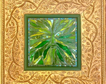 Follaje dorado Hombre verde