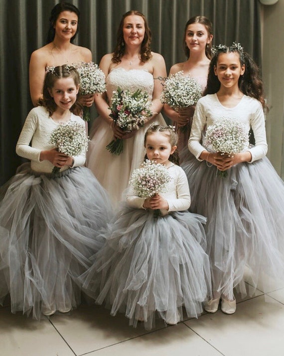 flower girl dresses with tutu skirt