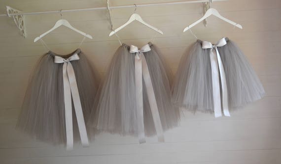 girls grey tutu skirt