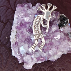 Vintage Sterling Silver Kokopeli Pin MTVSSKP