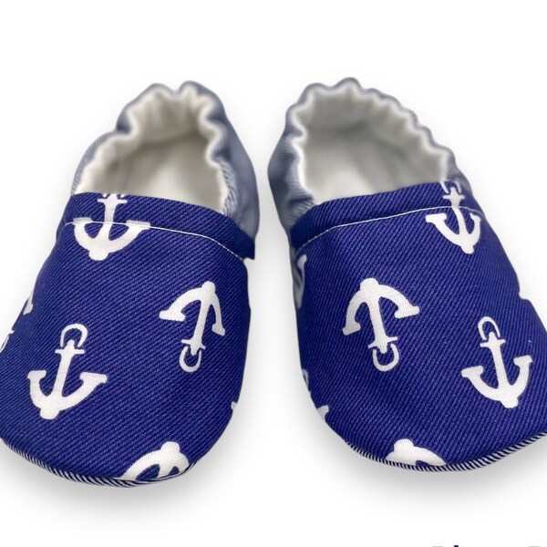 Nautical Baby Shoes Etsy