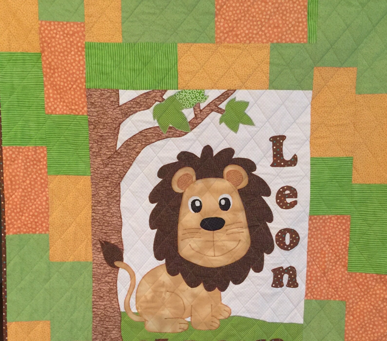 Handcrafted Custom Baby Quilt lion quilt safari nursery Etsy