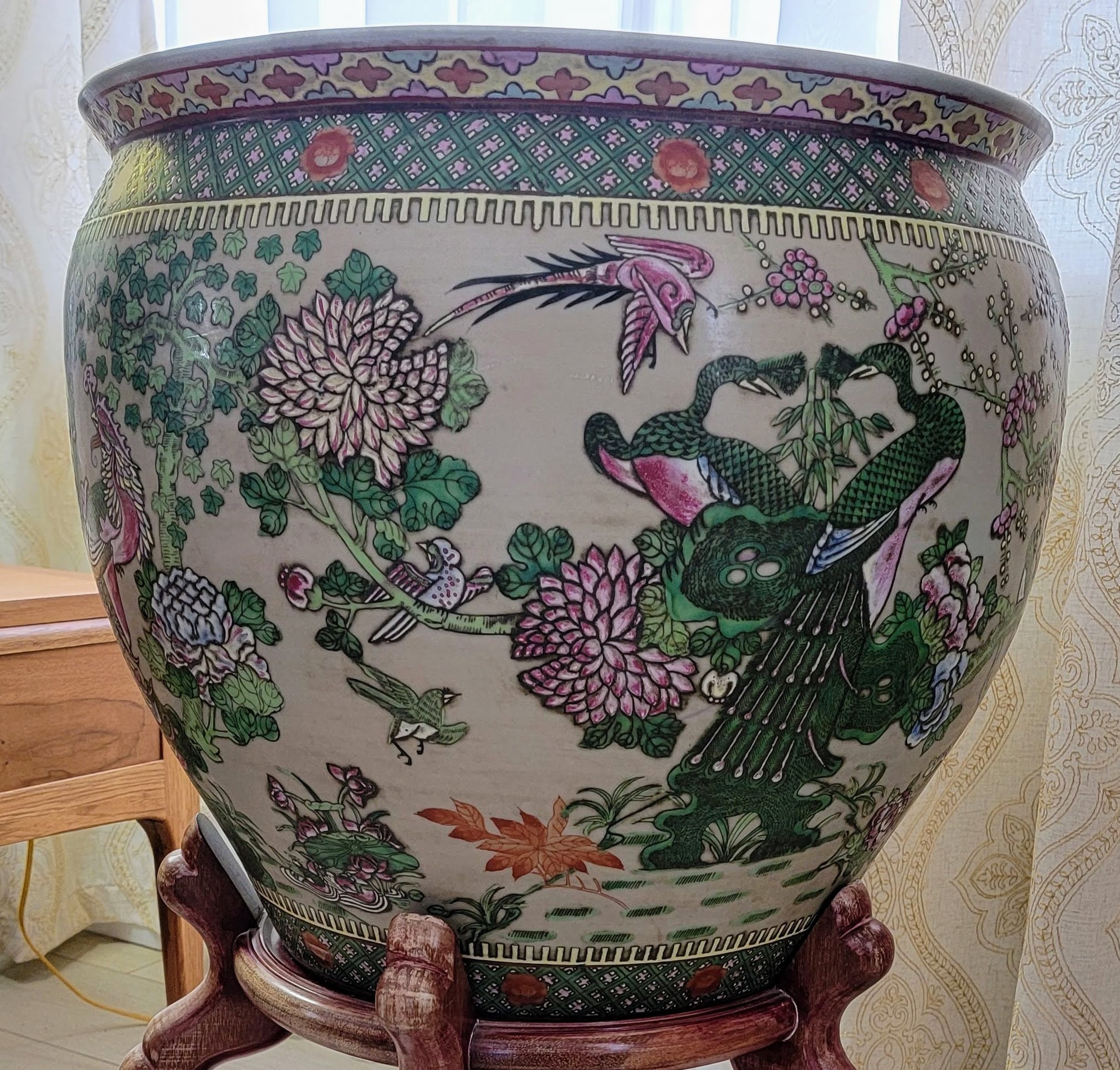 Buy Chinese Fish Bowl Planter Pot On Stand Giant 72 Online, 60% OFF