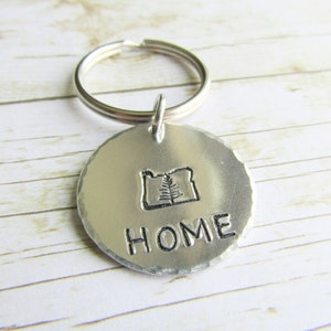 Oregon Home keychain, Oregon gift, Oregon key ring, Oregon State keychain, Handstamped Oregon gift, Oregon birthday gift, Homesick Oregon