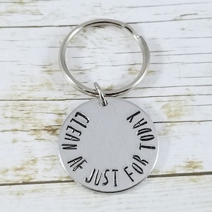 Just For Today gift, NA gift, Sobriety gift, Sobriety keychain, clean af just for today, sober date, sober anniversary, recovery gift