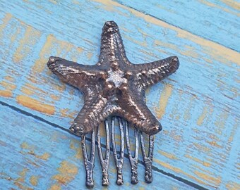 Electroformed Starfish Haircomb