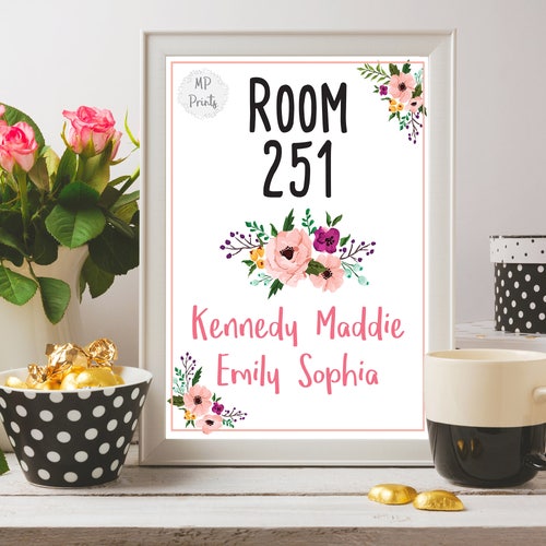 Wall Art Printable Custom Dorm Room Sign Dorm Decor - Etsy