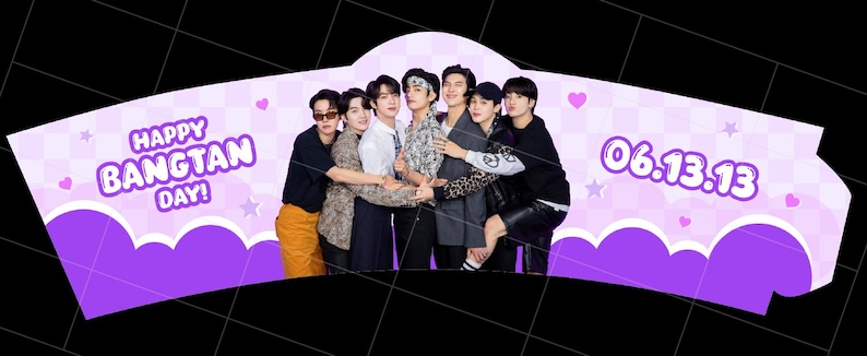 BTS KPOP Cupsleeve Design - Etsy