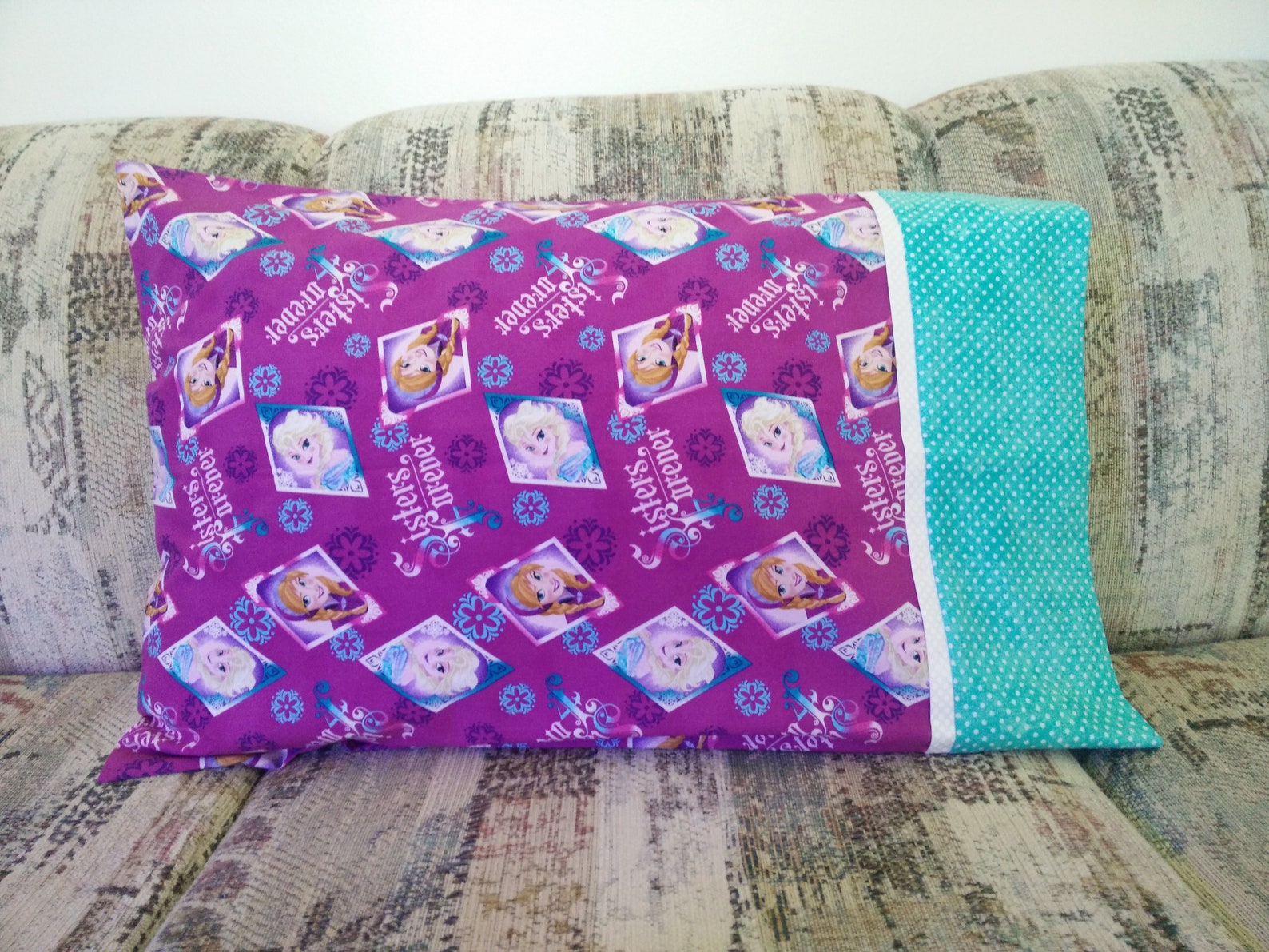 Frozen Pillowcase Disney Pillowcase Disney Bedding Anna and Etsy