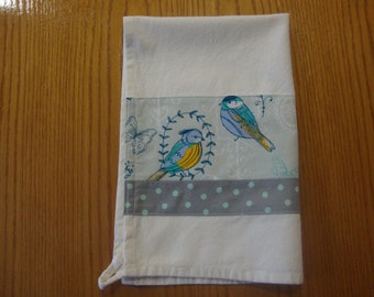 Bird Kitchen Towel, Tea Towel, Song Bird Decor, Bird Tea Towel, Cotton Dish Towel, Mother's Day Gifts, Bird Towel