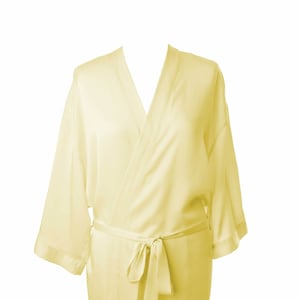 Lemon Robe: Personalized Bridal Party Dressing Gown, Plus Sizes