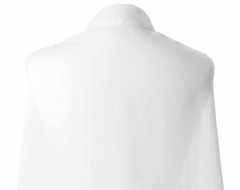 White Shawl/ Cover Up/ Chiffon Wrap Pashmina ideal for Weddings and available in over 30 colours