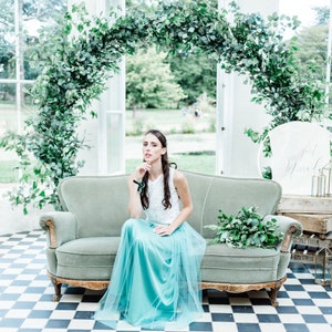 Blue Green Tulle Bridesmaid Skirt: Made-to-Measure Wedding Separates