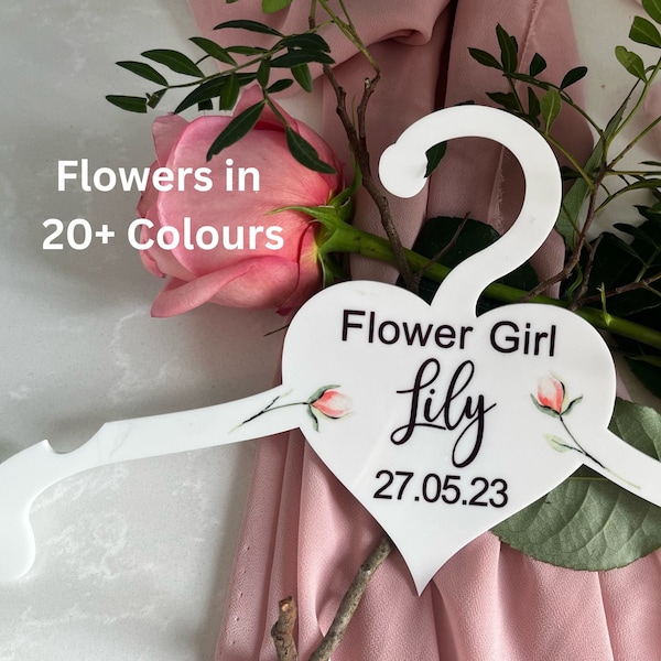 Flower Girl Hanger Personalised Flower Girl Gift Morning of Wedding Bridesmaid