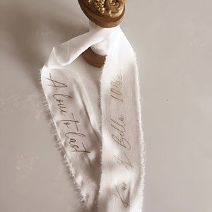 Nastro per bouquet da sposa, per fiori o decorazioni, vocali personalizzate, regalo ideale per ricordi di nozze