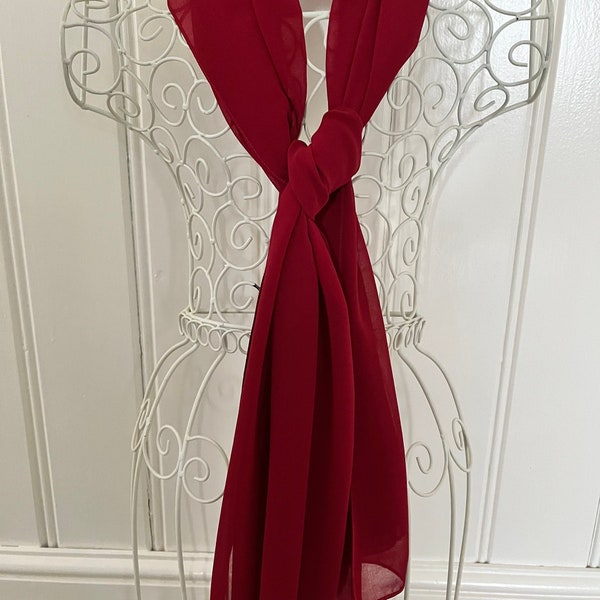 burgundy cashmere shawl