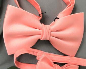 Peach Men's Wedding/Prom Bow Tie