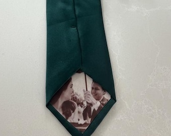 Cadeau d'anniversaire de 12 ans en soie pour homme, cravate avec photo,