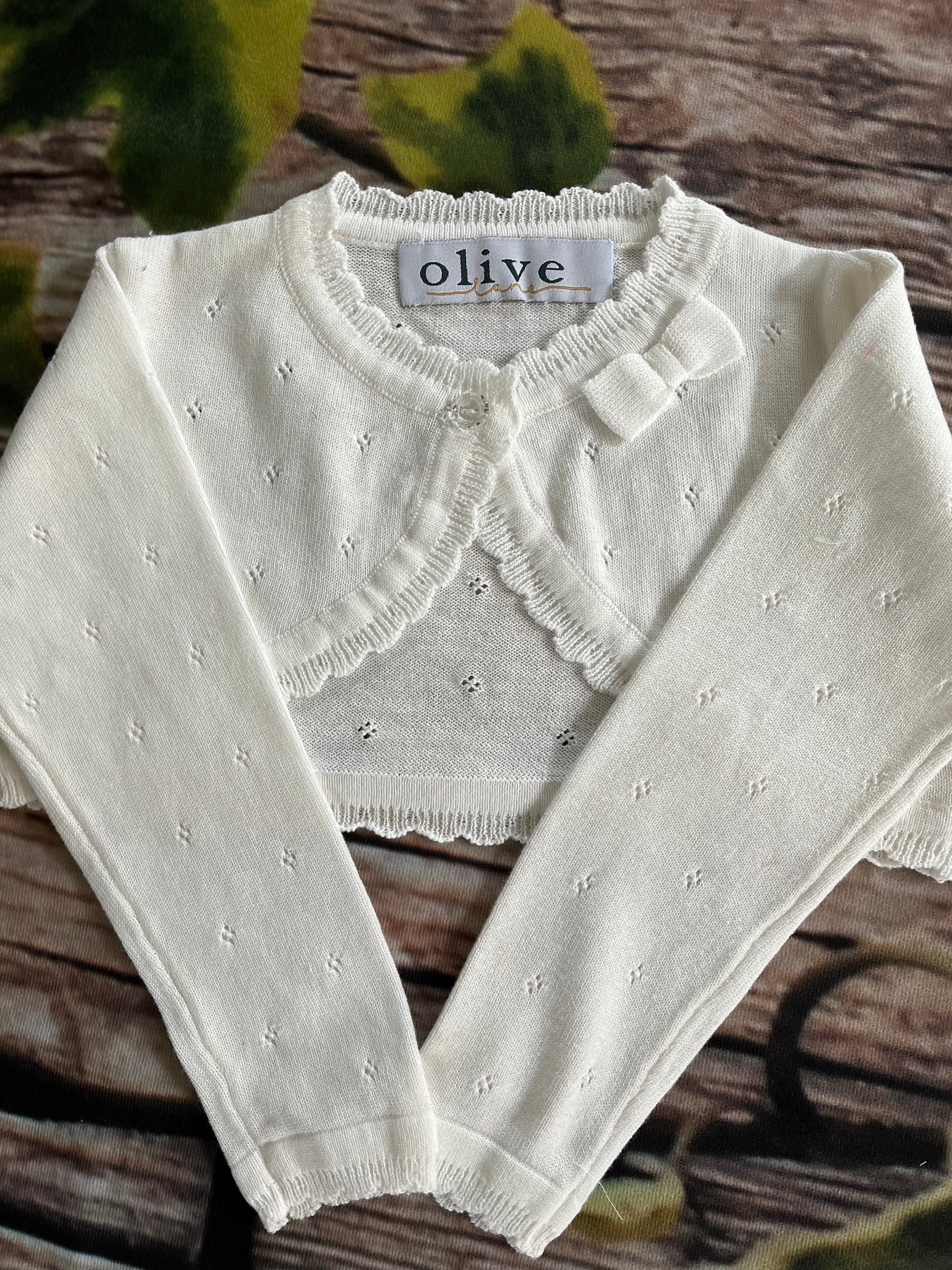 White Girls Occasion Shrug/long Sleeve Cardigan Wedding - Etsy Ireland