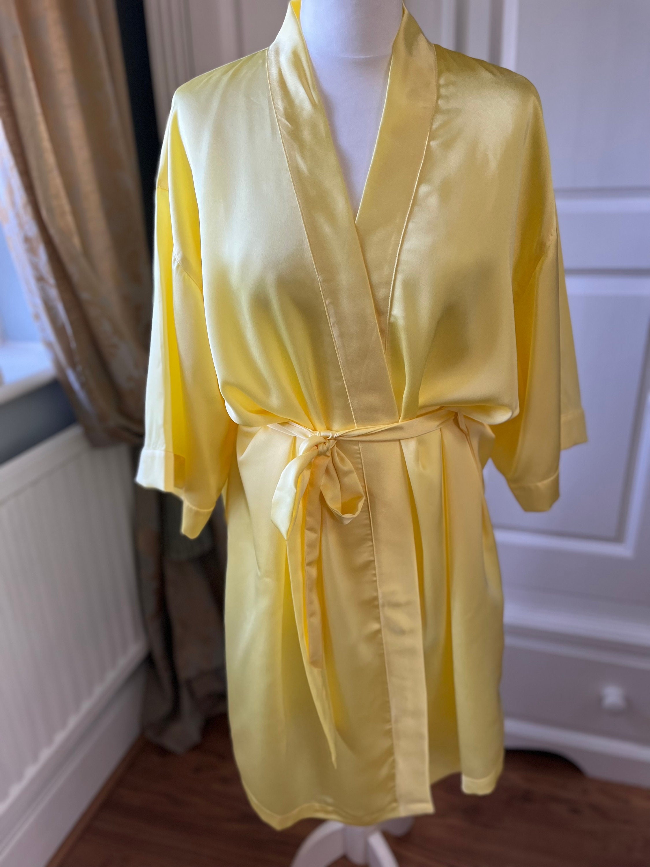 Yellow Dressing Gown - Etsy UK