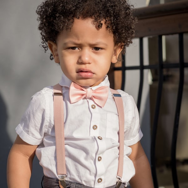 Boys Pink Bow Tie Etsy
