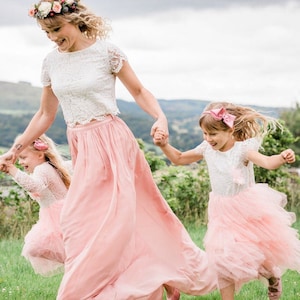 Spitze Braut Top: Geschnürte Spitze, Angeschnittene Ärmel, Hochzeit Trennt