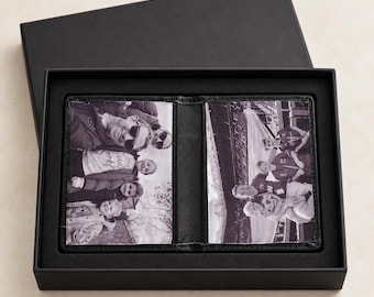 Personalised Photo Wallet Card Holder, Dad Husband Grandad Men Gift