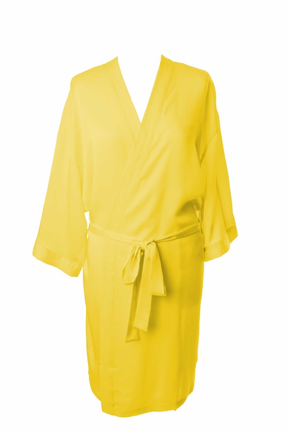 yellow dressing gown