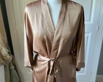 Mink Brown Dressing Gown, Personalised Robe, Bridesmaid Gift