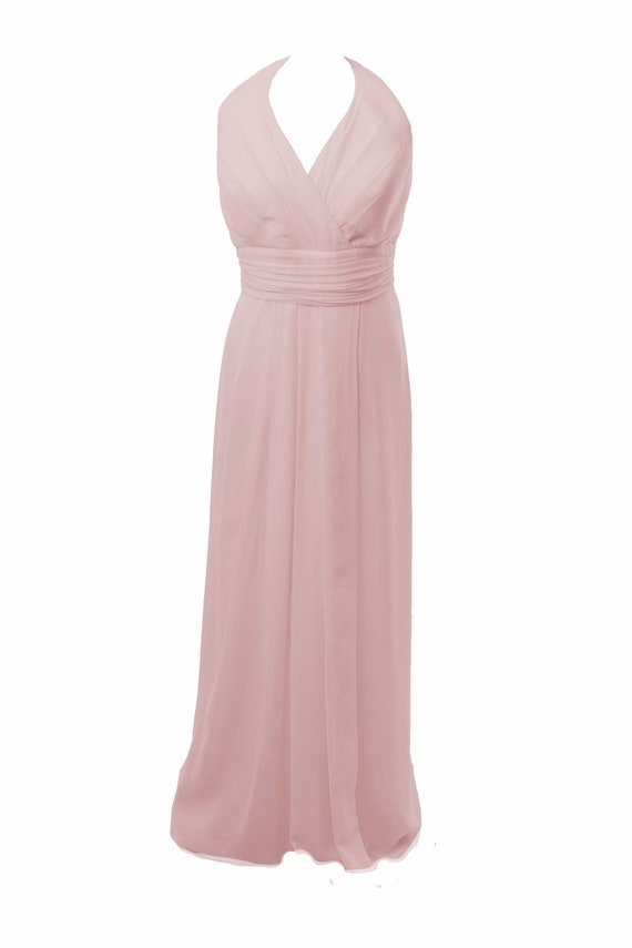 dusky pink formal dress